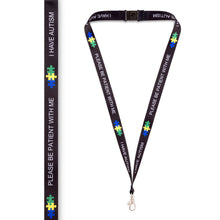 Load image into Gallery viewer, autism awareness lanyard
