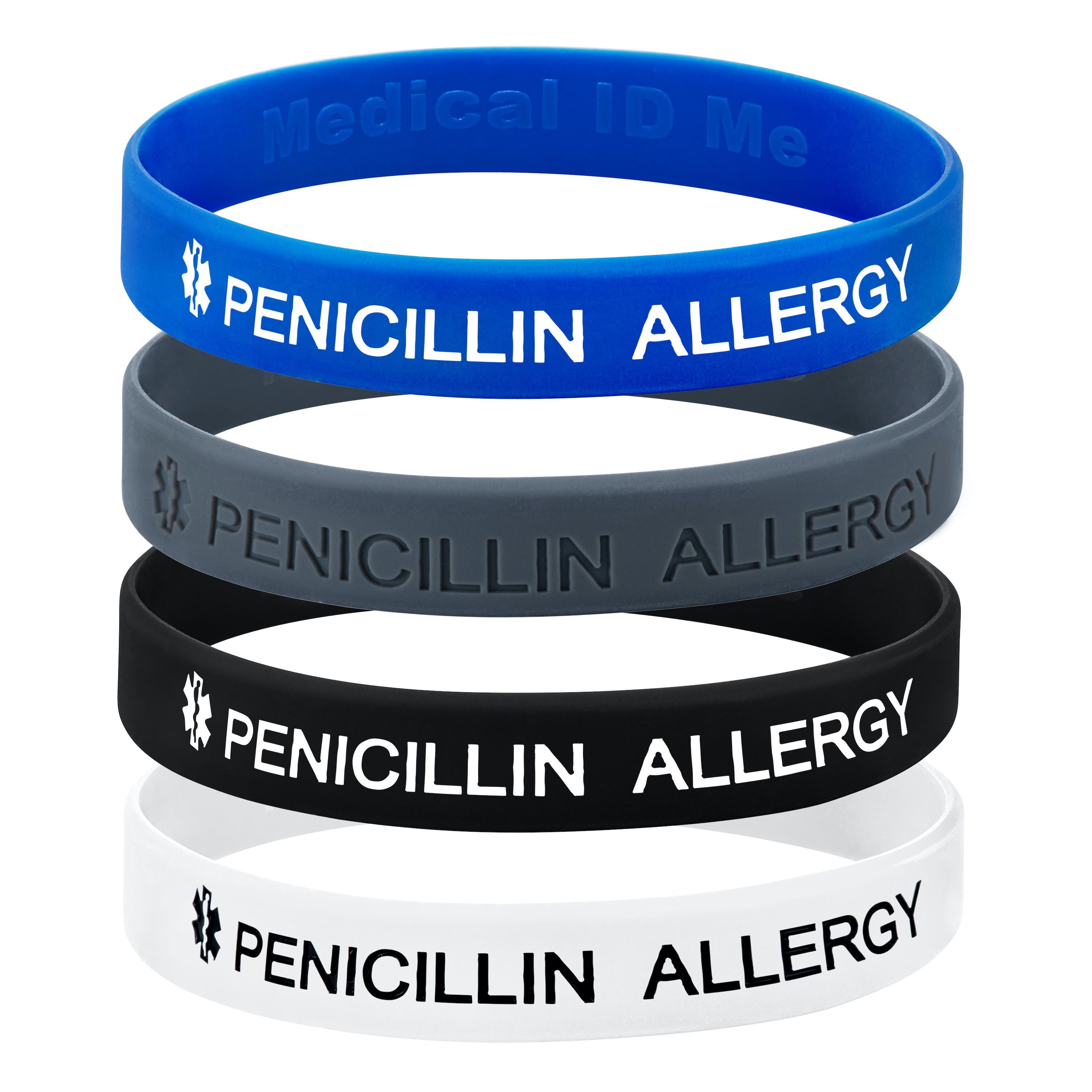 PENICILLIN ALLERGY Medical Alert ID Bracelet, Modular Charm Style - SIZE  OPTION A - Walmart.com