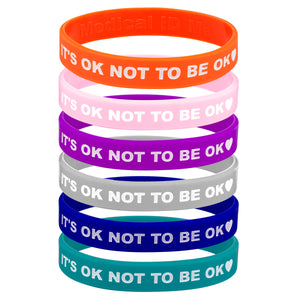 its ok not to be ok wristbands