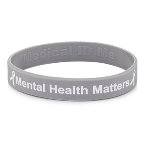 grey mental health bracelet