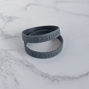 Asthma Medical Awareness Bracelets