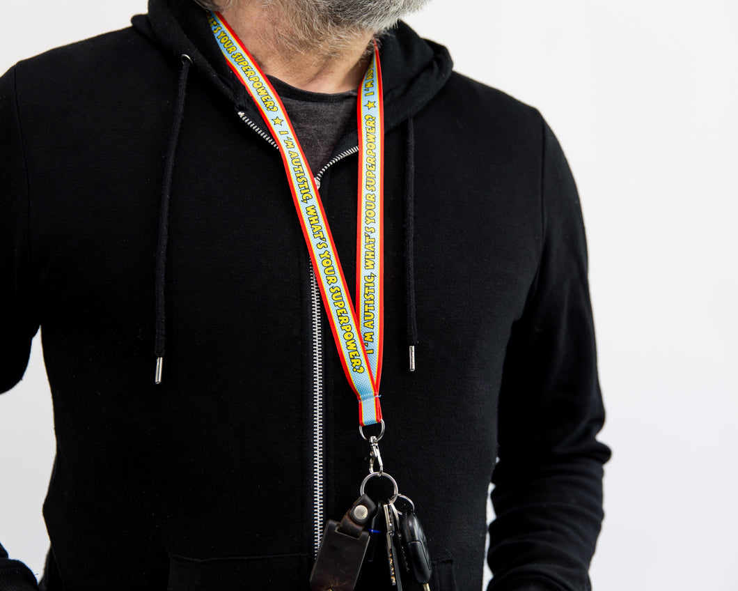autism superpowers lanyard