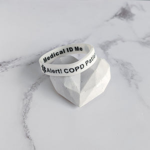 COPD Patient Wristband - White