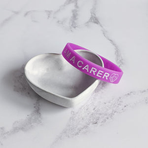 carer bracelet purple
