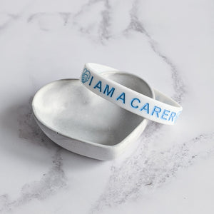 I Am A Carer White bracelet 