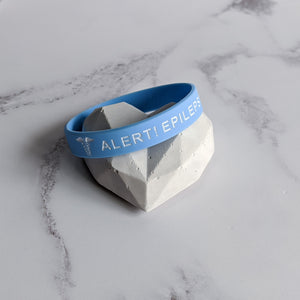 Blue Epilepsy Wristband 