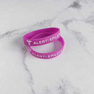 Purple Epilepsy awareness wristband for Children