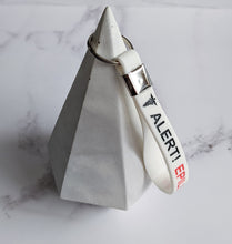 Load image into Gallery viewer, White Epilepsy awareness keyring
