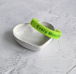Every mind matters mental health awareness wristband