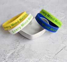 Load image into Gallery viewer, Every mind matters motivational wristband
