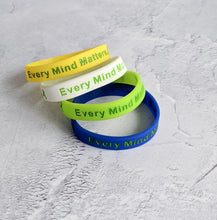 Load image into Gallery viewer, Every mind matters motivational wristband
