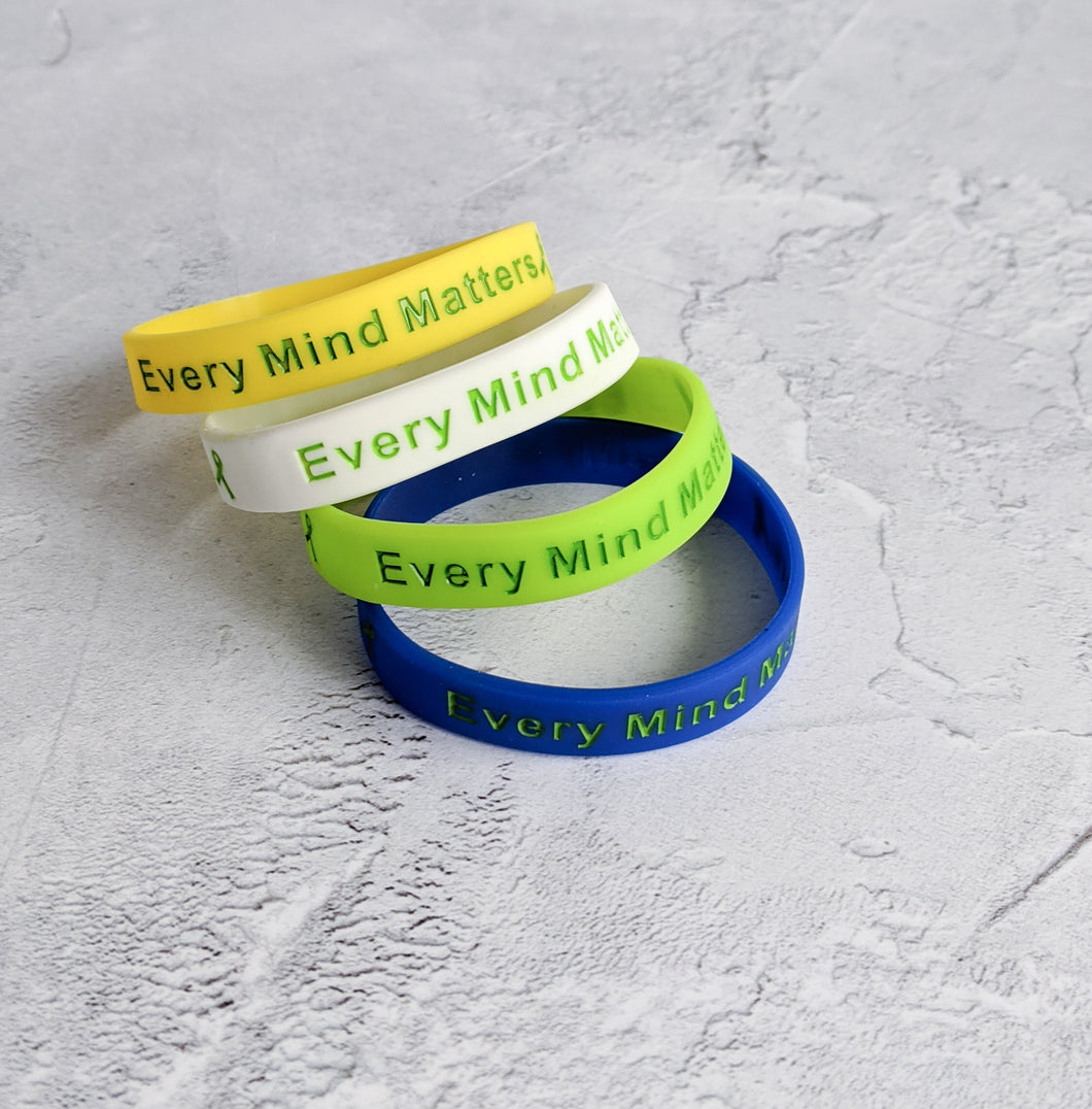 Every mind matters motivational wristband