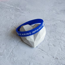 Load image into Gallery viewer, Blue Hearing Impaired bracelet
