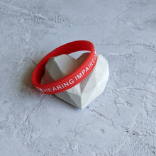 Load image into Gallery viewer, Red medical alert wristband
