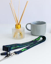 Load image into Gallery viewer, black mental health lanyard
