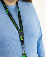 Load image into Gallery viewer, mental health matters lanyard black
