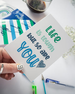 Positivity Greeting Card | Life Is Tough But So Are You