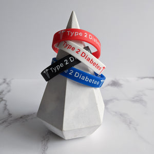 Type 2 Diabetes Medical alert wristband