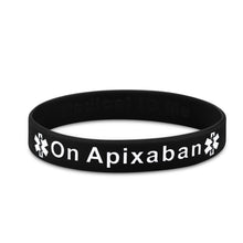 Load image into Gallery viewer, black apixaban bracelet
