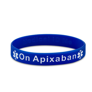 apixaban blue wristband