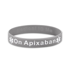 Load image into Gallery viewer, grey on apixaban bracelet
