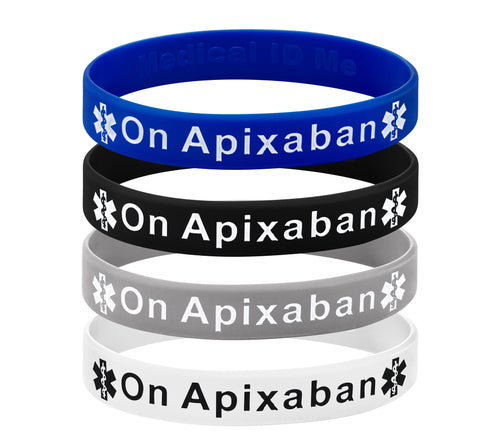 On Apixaban wristbands 