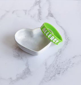 Peanut allergy awareness bracelet