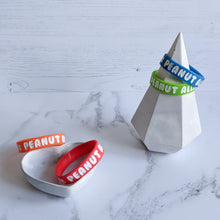 Load image into Gallery viewer, Peanut allergy awareness wristband for children
