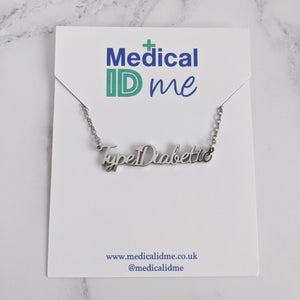 Type 1 diabetic jewellery