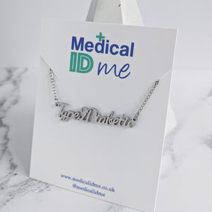 Type 2 diabetic necklace