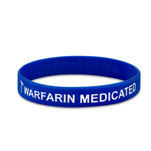 blue warfarin bracelet