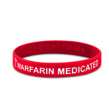 Load image into Gallery viewer, red warfarin wristband
